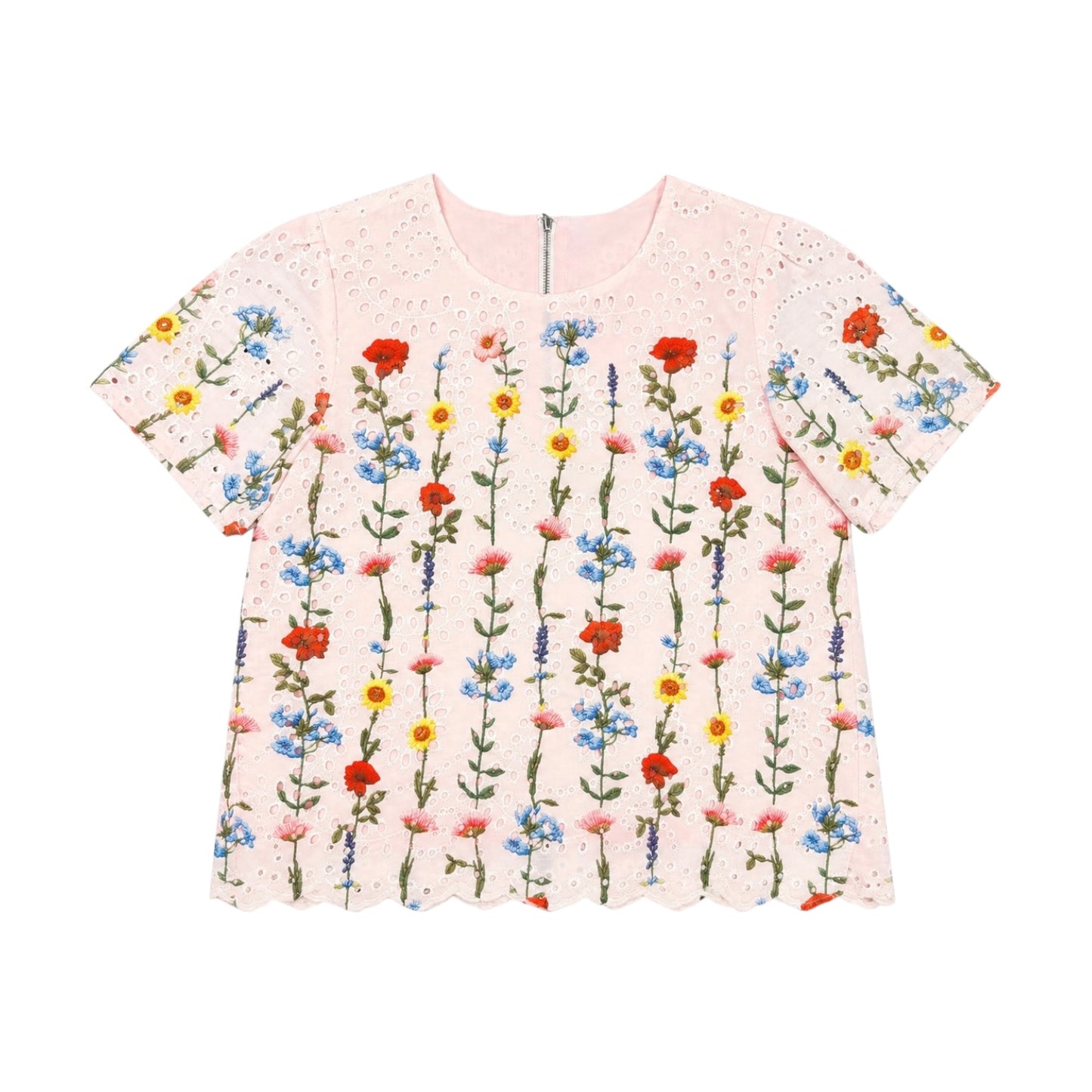 Eyelet Embroidery Blouse
