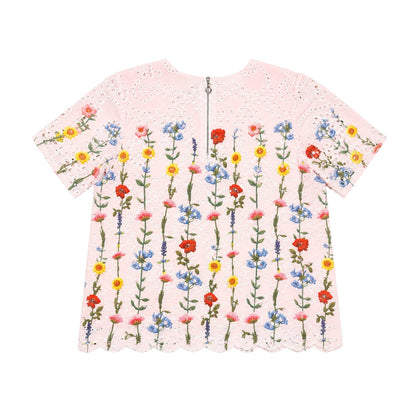 Eyelet Embroidery Blouse