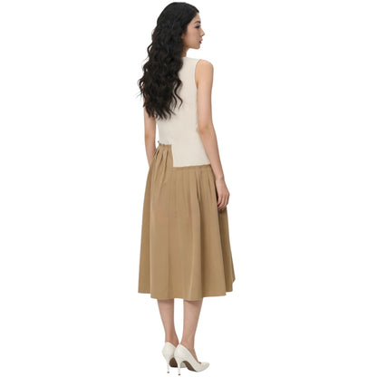 Sleeveless Color-Block Dress