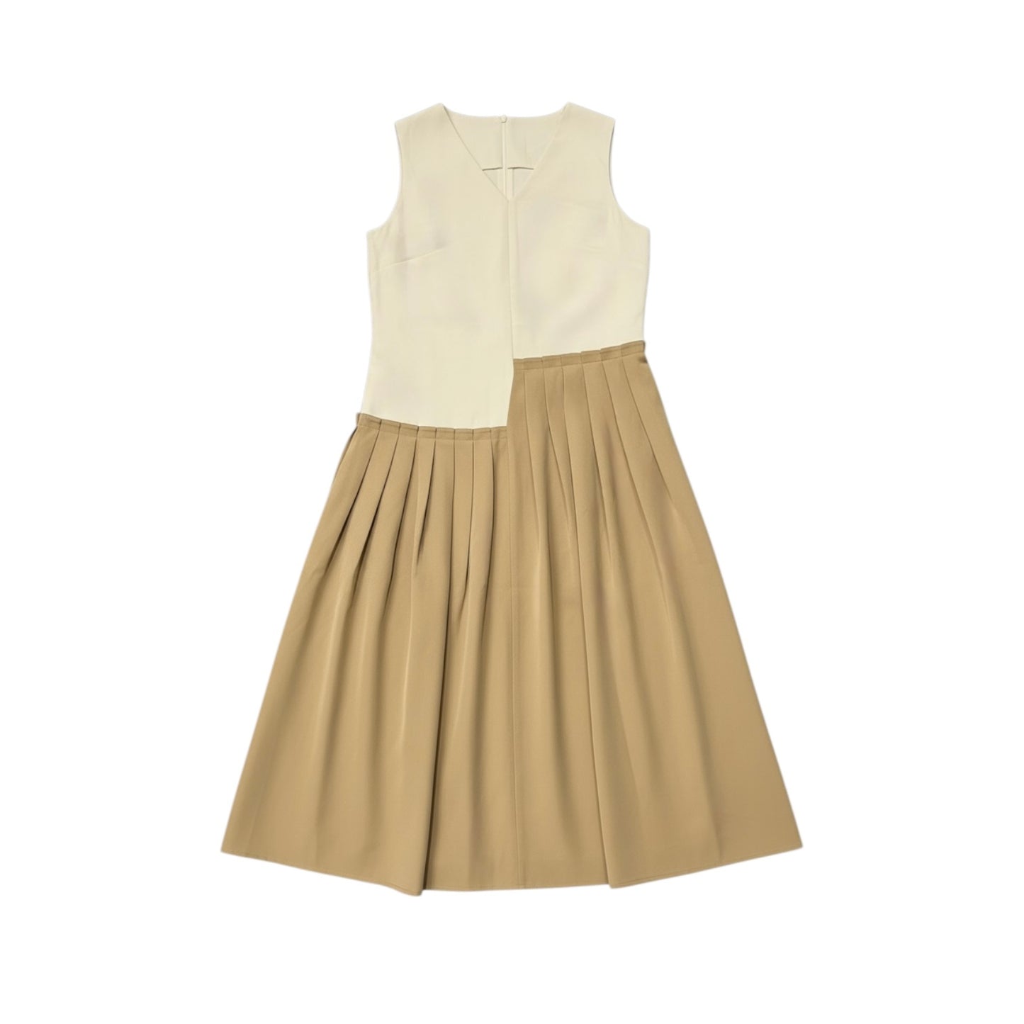Sleeveless Color-Block Dress