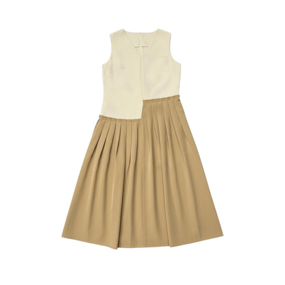 Sleeveless Color-Block Dress