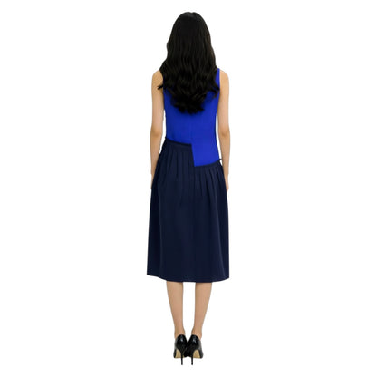 Sleeveless Color-Block Dress