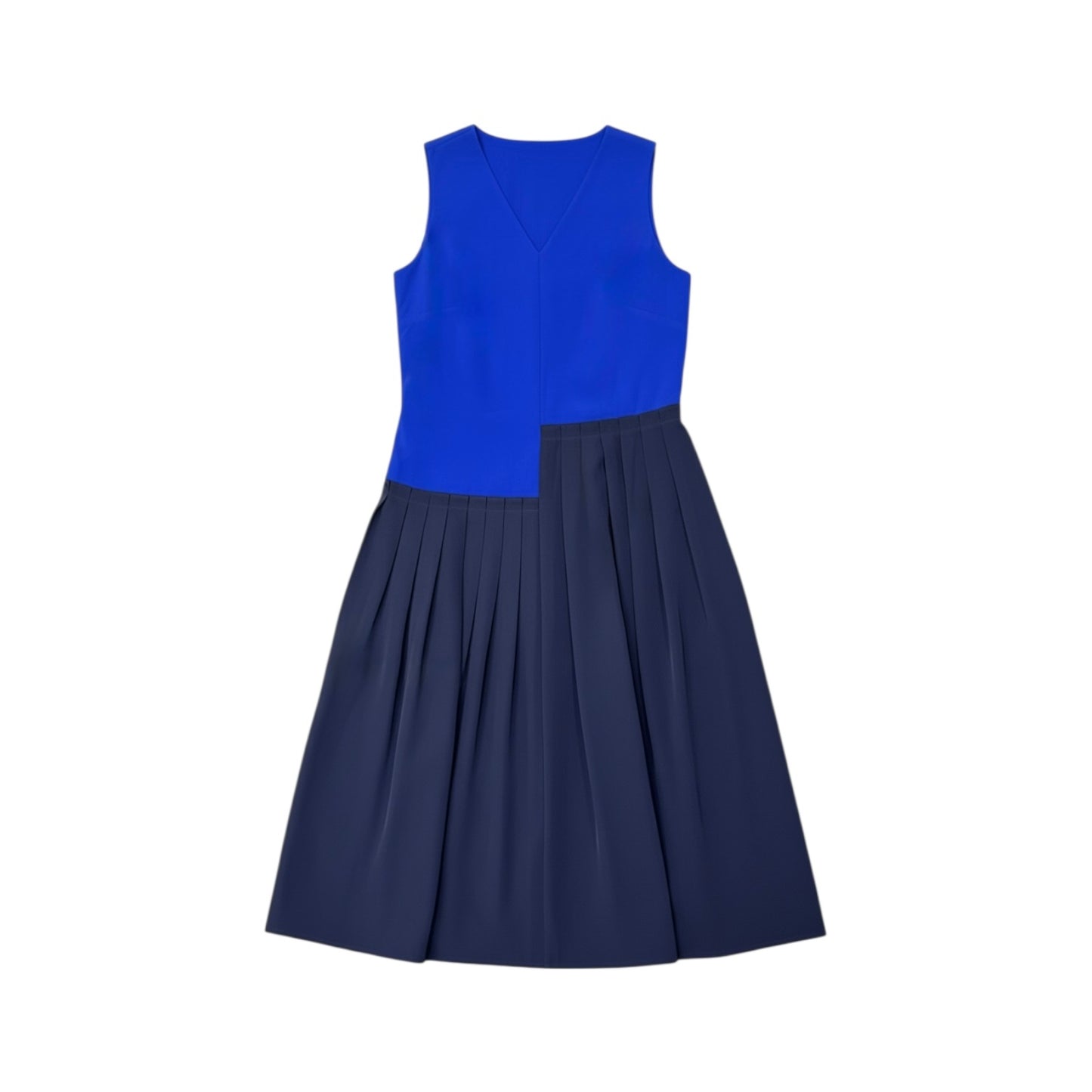 Sleeveless Color-Block Dress