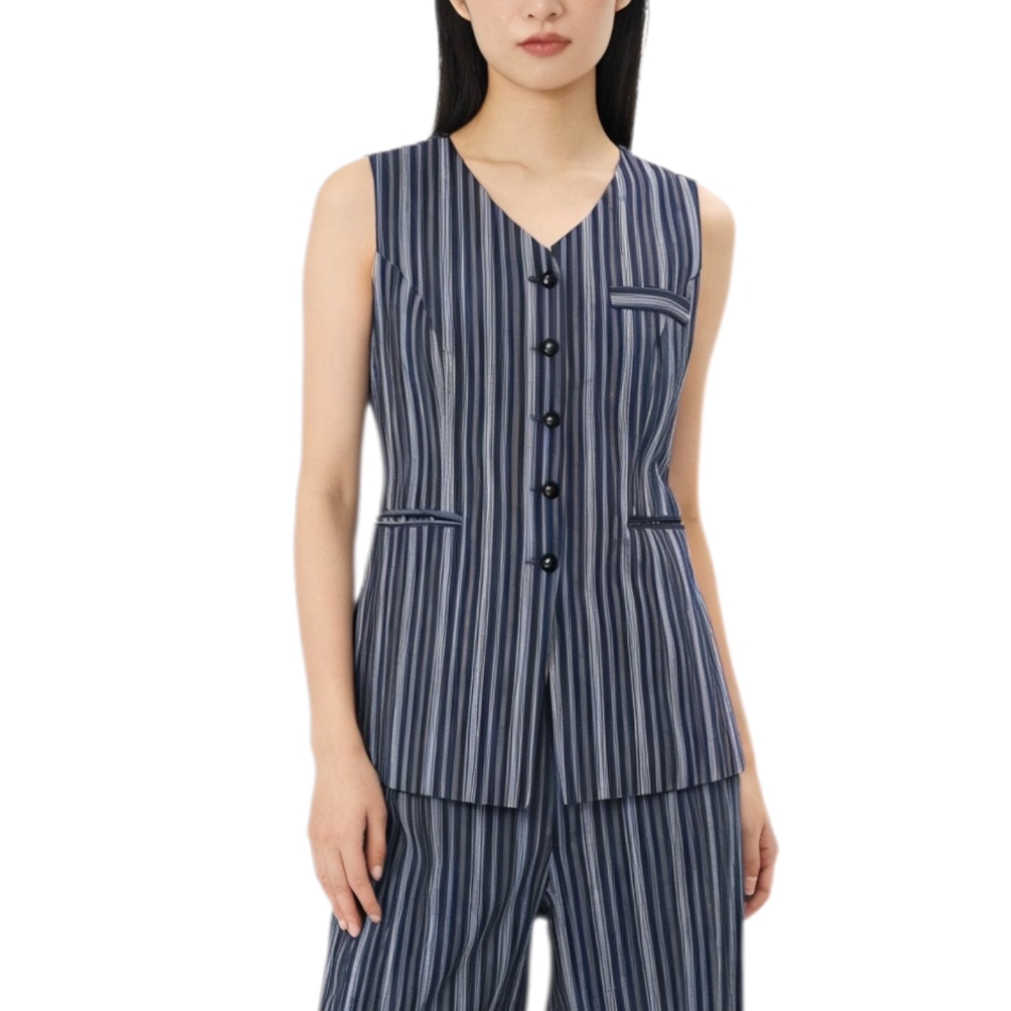 Striped Waistcoat Top