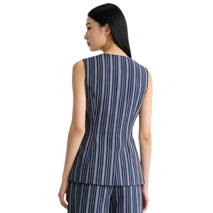 Striped Waistcoat Top
