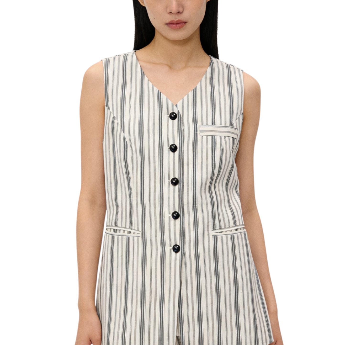 Striped Waistcoat Top