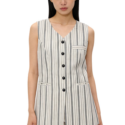 Striped Waistcoat Top