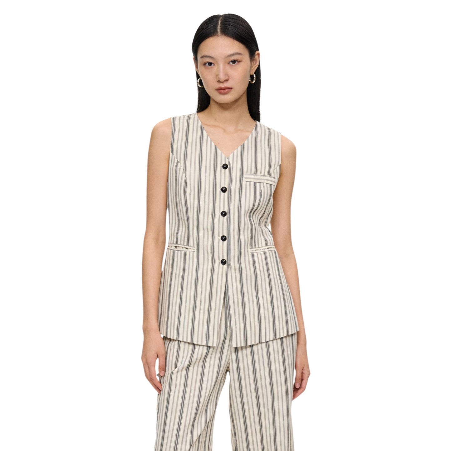 Striped Waistcoat Top
