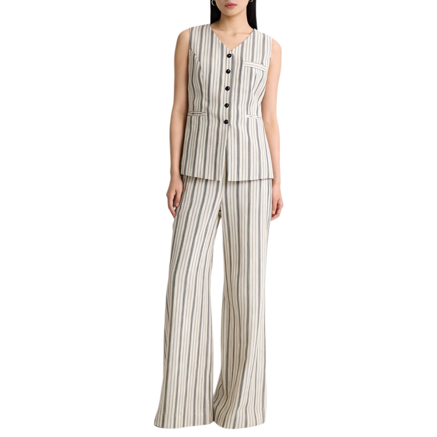 Striped Waistcoat Top