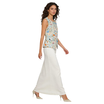 Sleeveless Printed Top