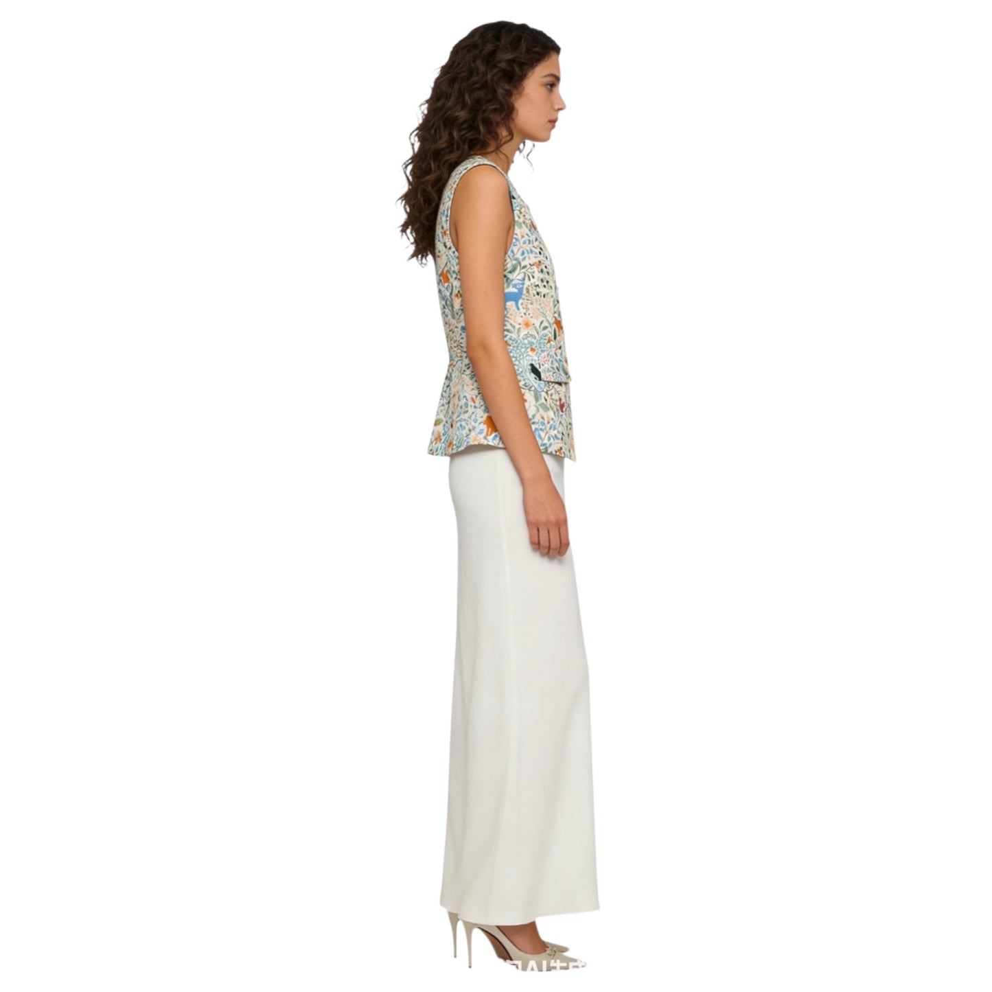Sleeveless Printed Top