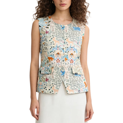 Sleeveless Printed Top