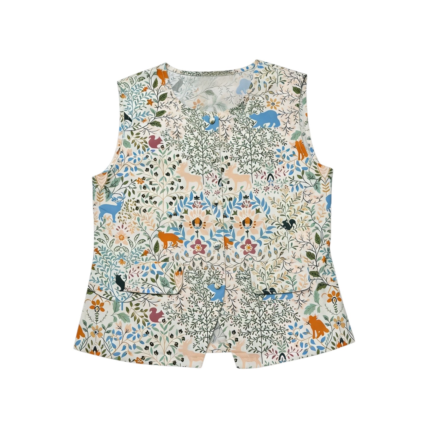 Sleeveless Printed Top