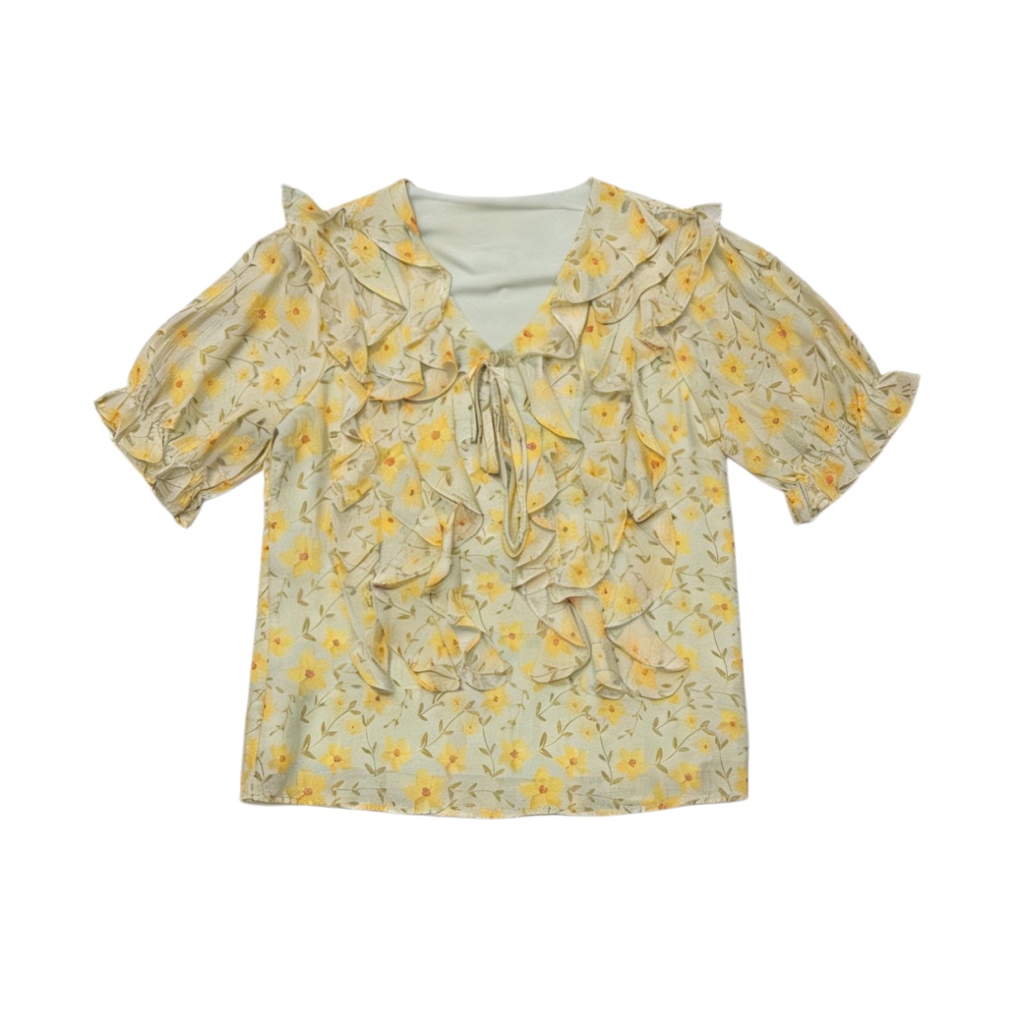 Romance Floral Ruffle Top