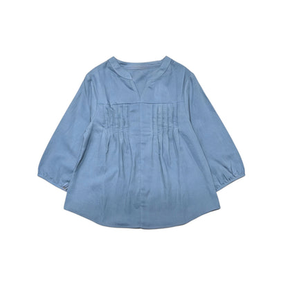 V Neck Linen Casual Top