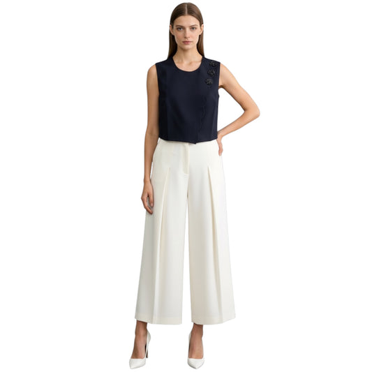 Sleeveless Top With Embellishments