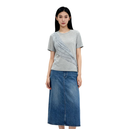 Asymmetrical Sheer Tee